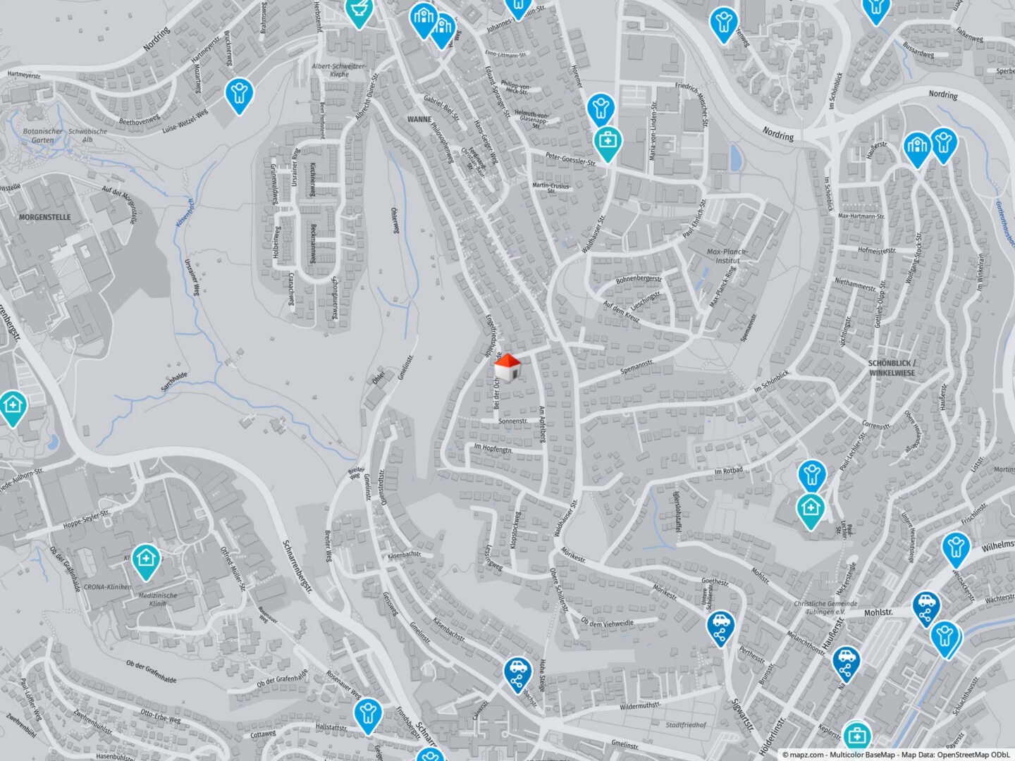 Geolyzer Kartenausschnitt