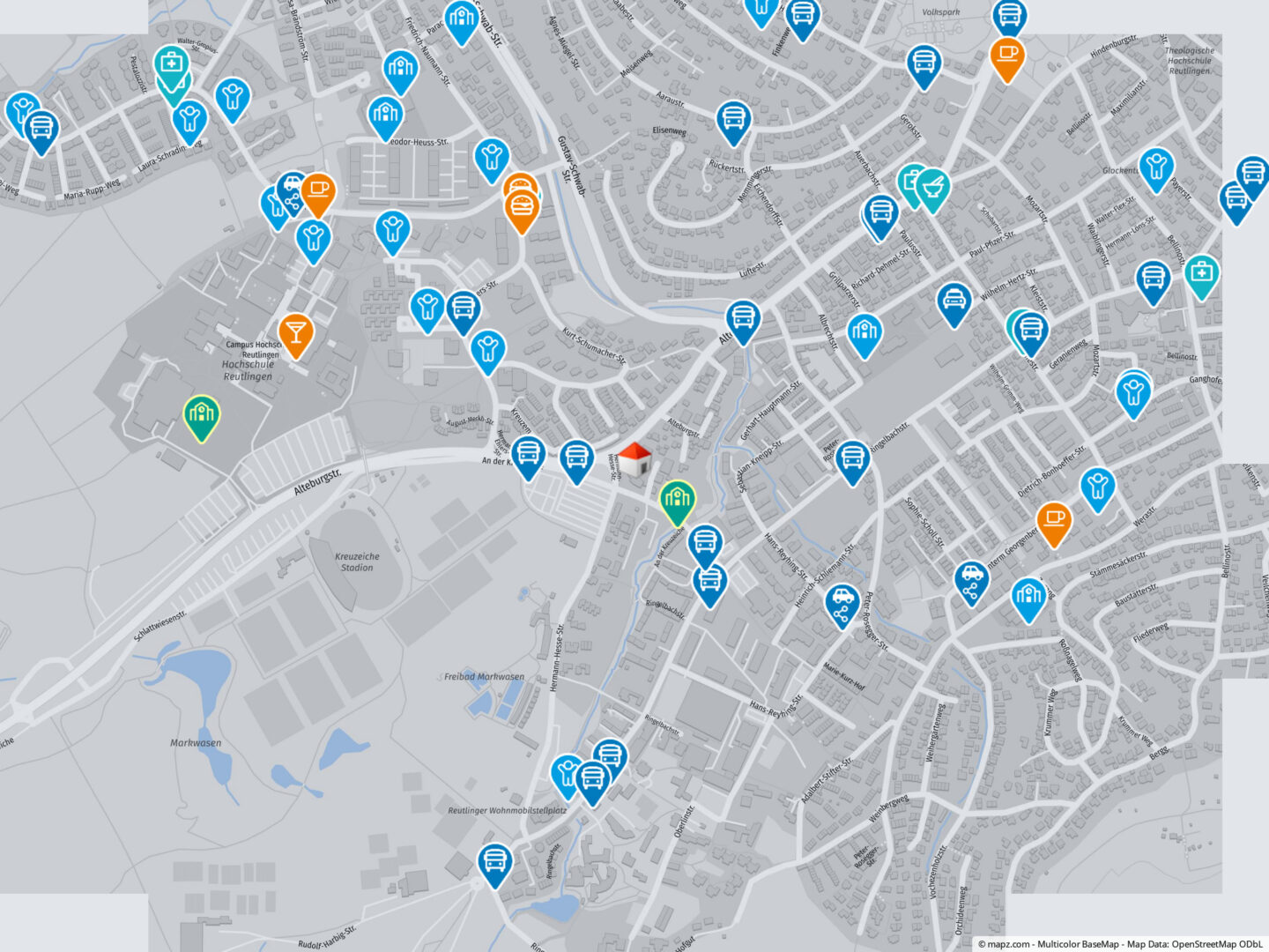 Geolyzer Kartenausschnitt