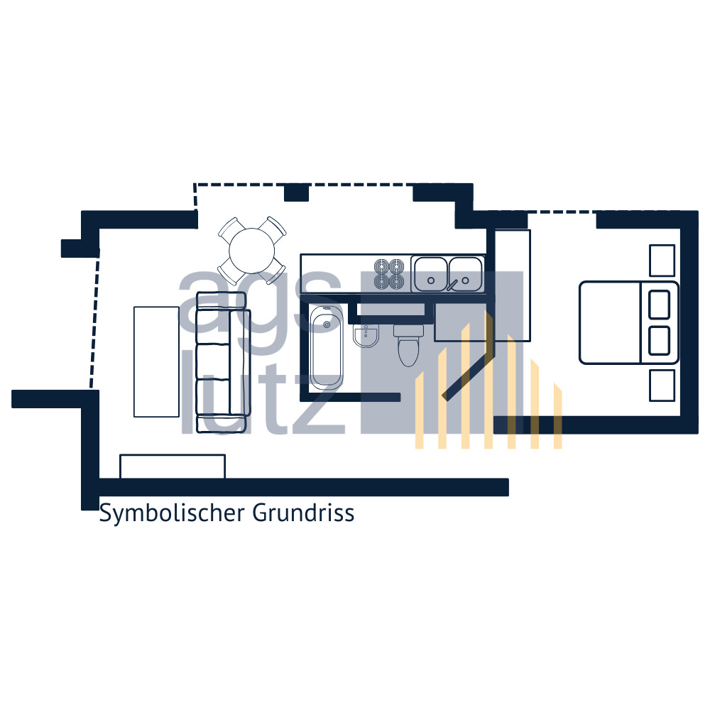 Symbolischer Grundriss