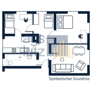 Symbolischer Grundriss