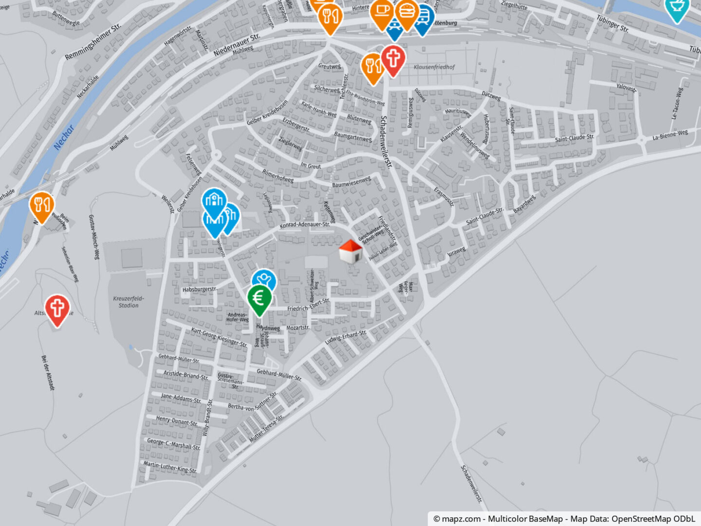 Geolyzer Kartenausschnitt