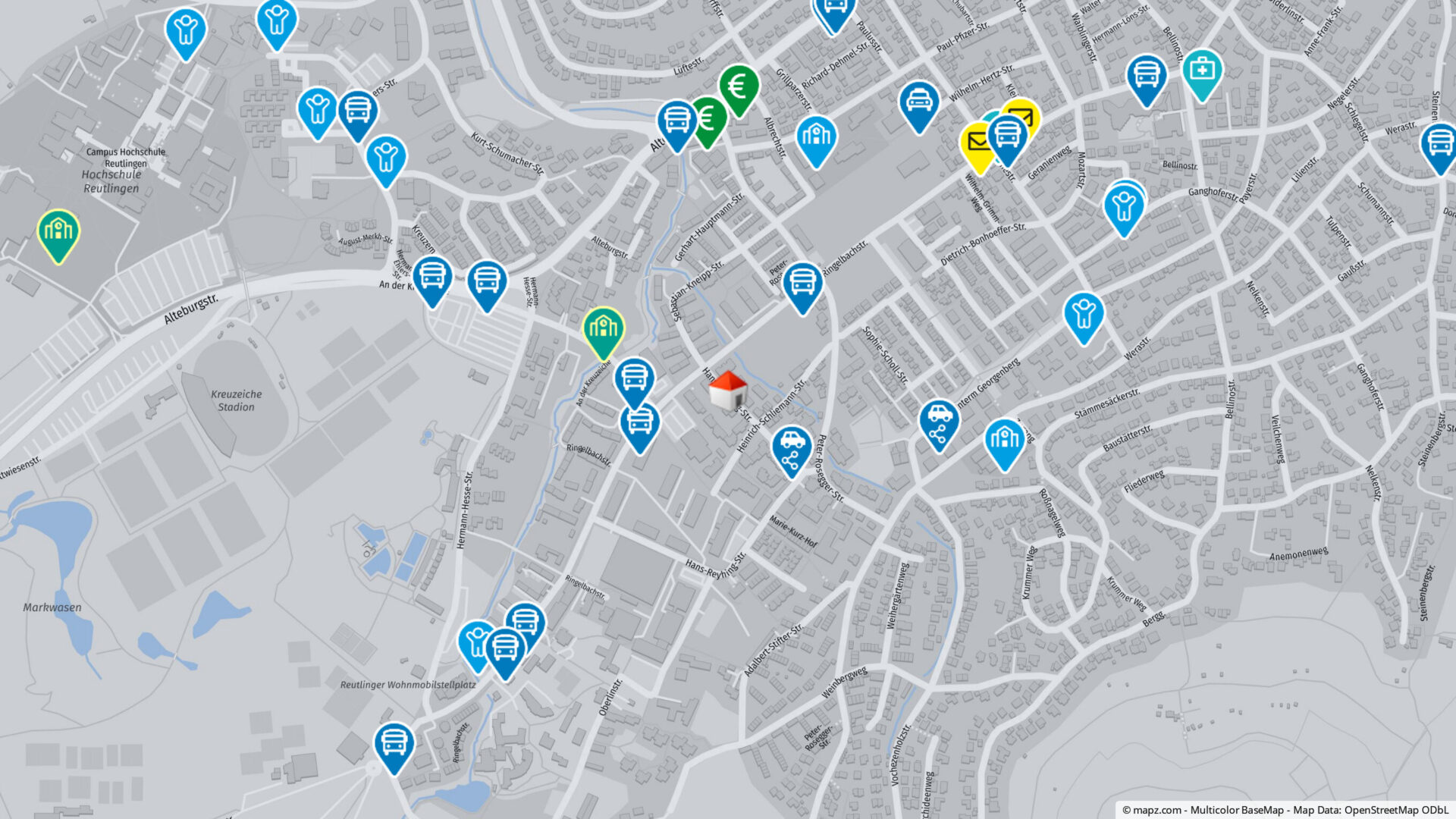 Geolyzer Kartenausschnitt