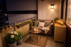 Gemütlicher Balkonabend