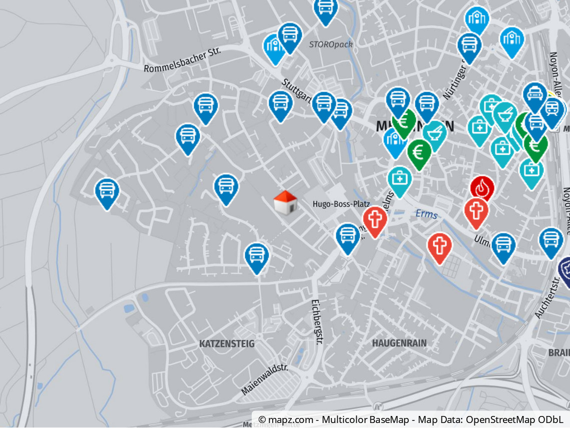 Geolyzer Kartenausschnitt