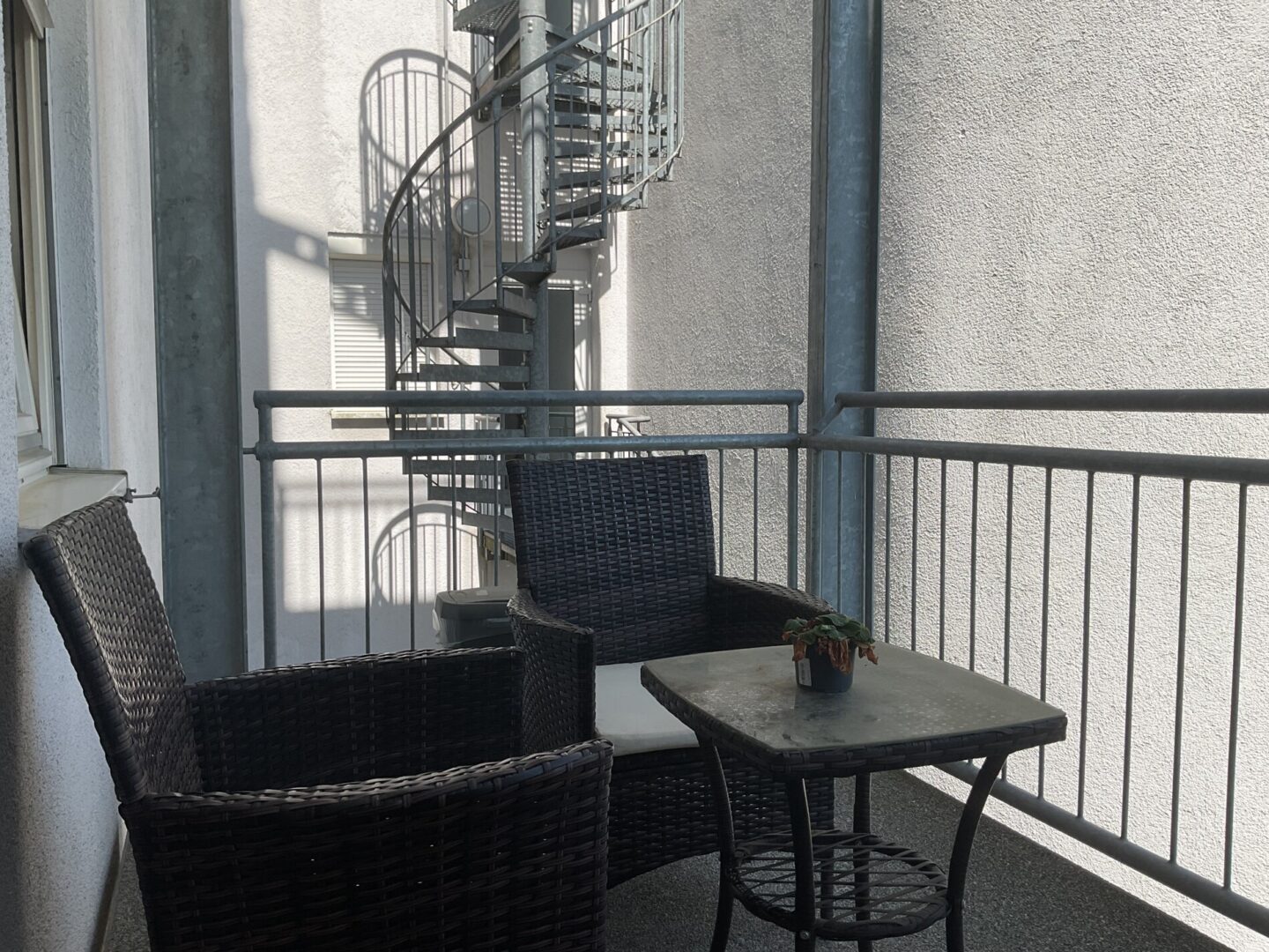 Sitzbereich auf Balkon